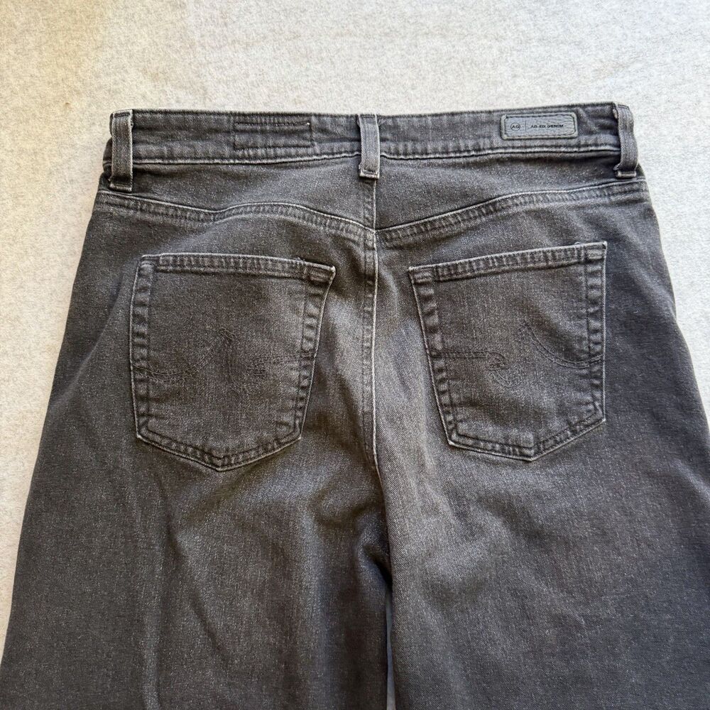 AG Adriano Goldschmied Sz 29 8 Saige Wide Leg Crop High Rise Fit Raw Hem (READ) - Picture 4 of 9